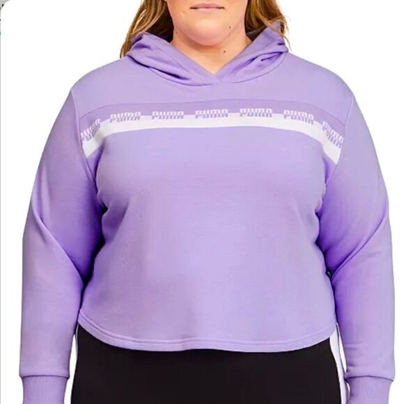 PUMA‼️Plus Size Womens Amplified Cropped Hoodie 3X - Picture 1 of 4